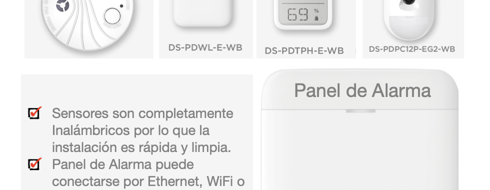 panel de alarma para site mdf idf temperatura humedad