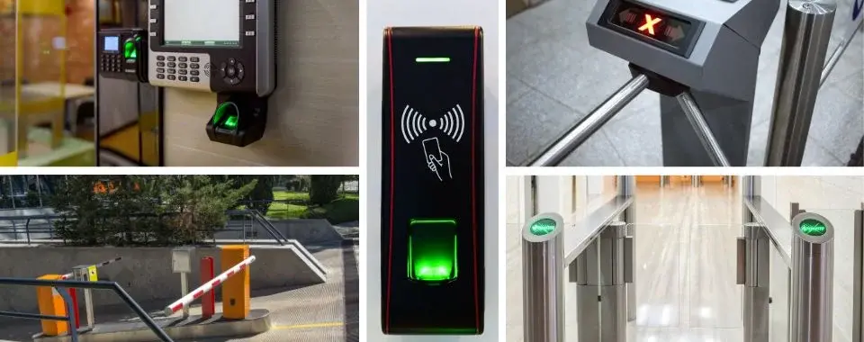 Tipos de control de acceso y sus componentes