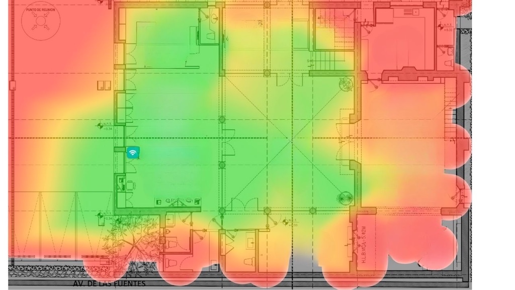 WiFi Site Survey Mapa de Calor en México en tiempo real