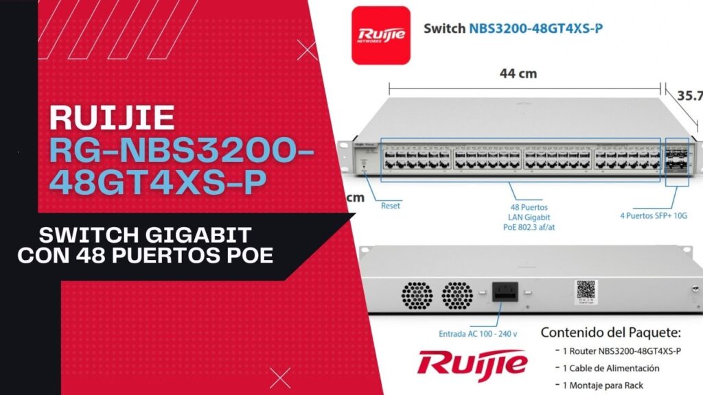 Switch ruijie RG-NBS3200-48GT4XS-P mexico