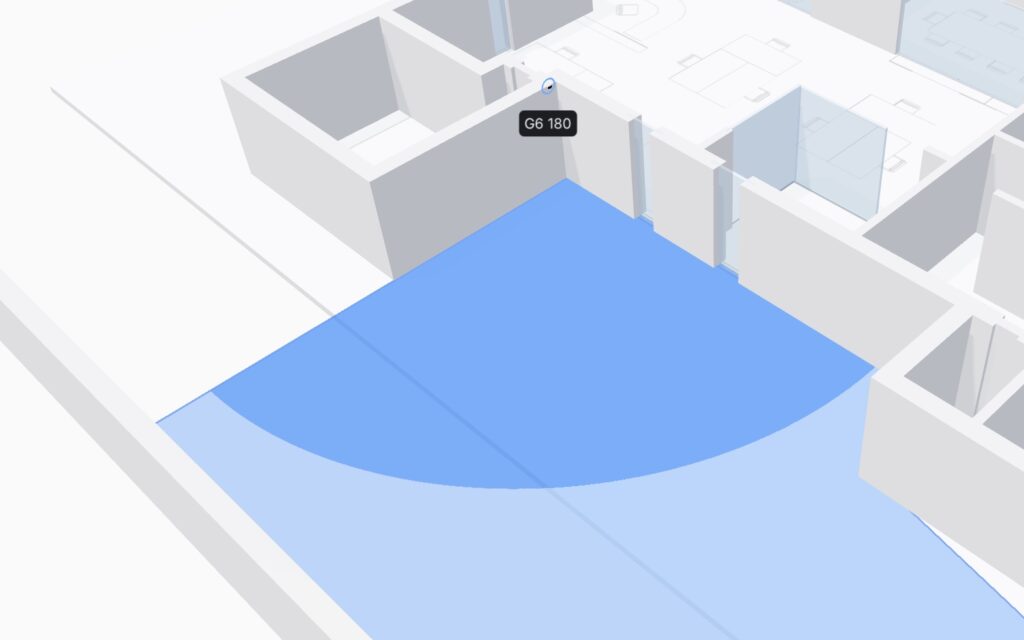 camara de seguridad 180 panorámica en esquina