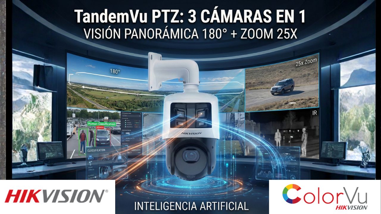 hikvision DS-2SE4C425MWG-E/26(F0) tandemvu PTZ y panoramica 180 con colorvu