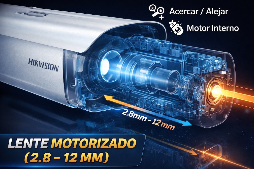 Hikvision lente motorizado varifocal