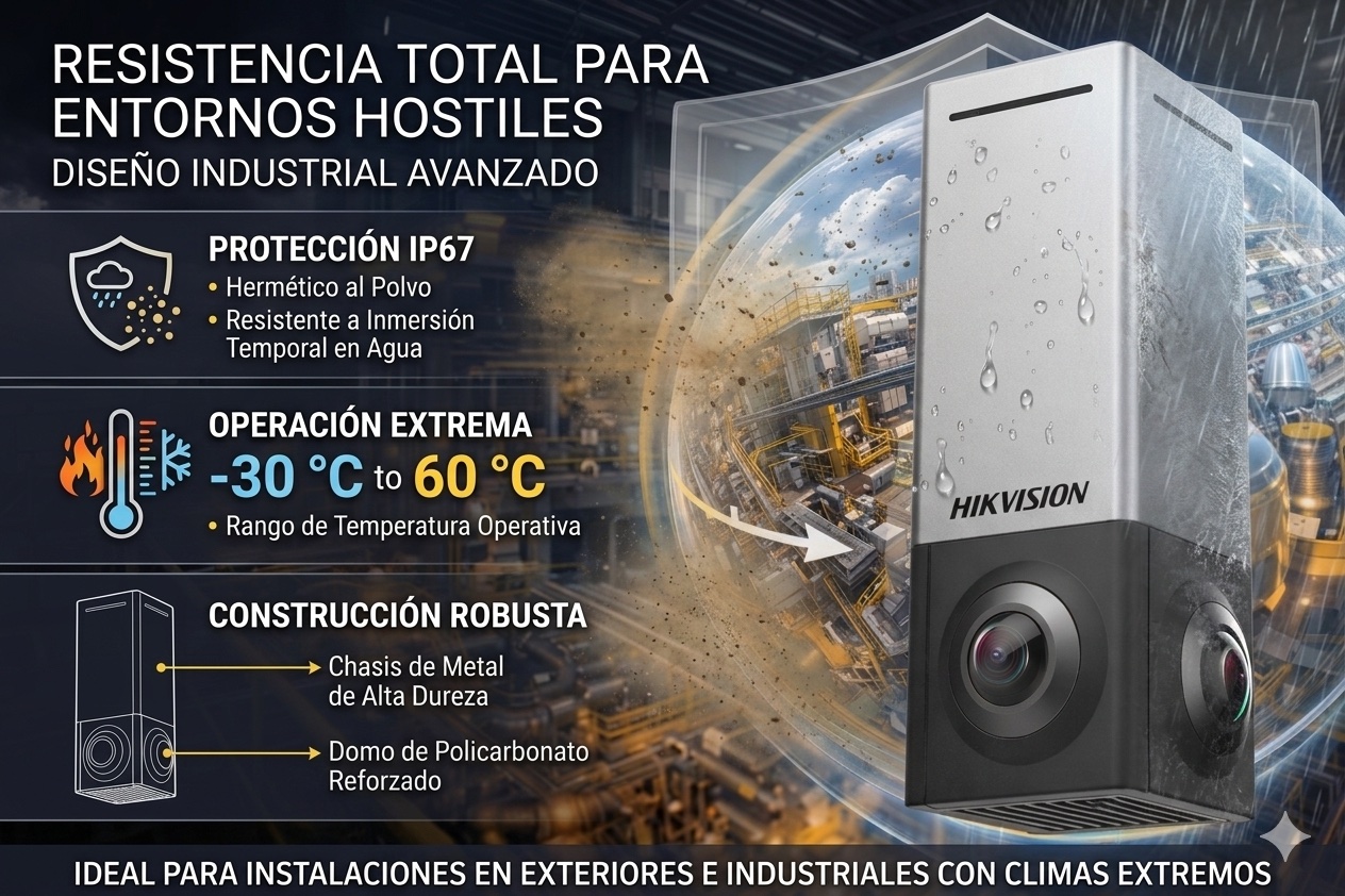 DS-2CD6984G1/VR-U/NFC camara hikvision ip67 panoramica esférica