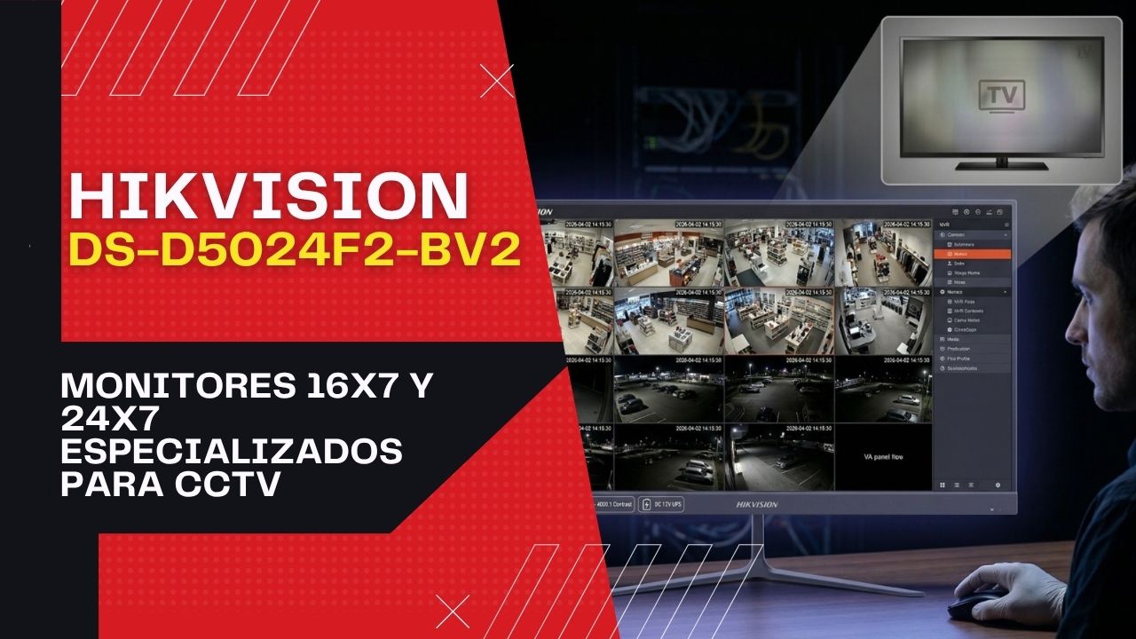 DS-D5024F2-BV2 monitor especializado videovigilancia cctv 16 horas 7 dias a la semana certificado