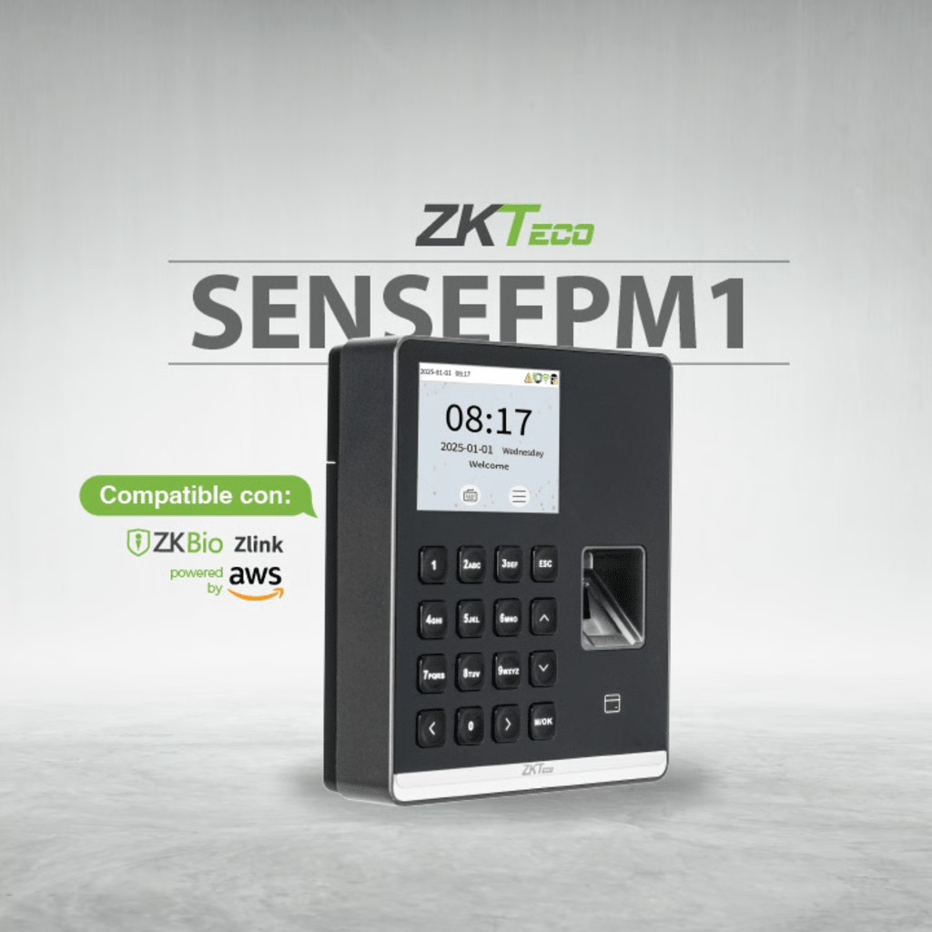 zkteco sensefpm1 reloj chocador