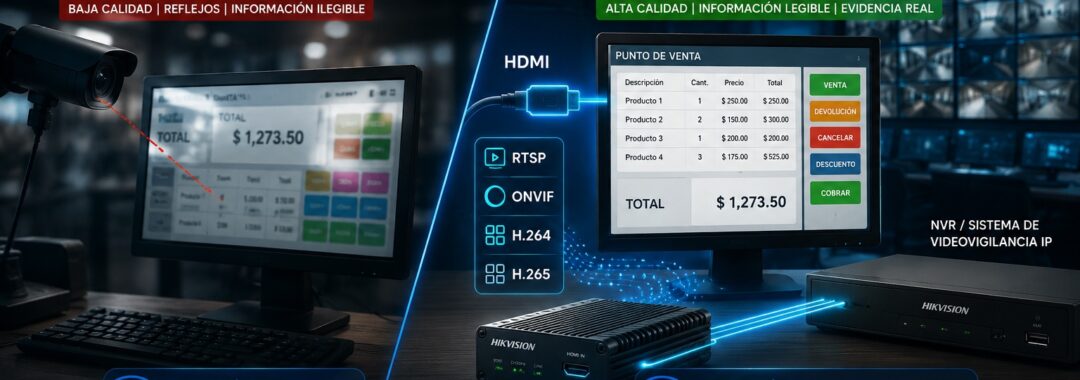Grabar pantalla de computadora en NVR utilizando DeskCamera y Hikvision DS-6701HTHI-4K(B) para convertir HDMI a RTSP y ONVIF.