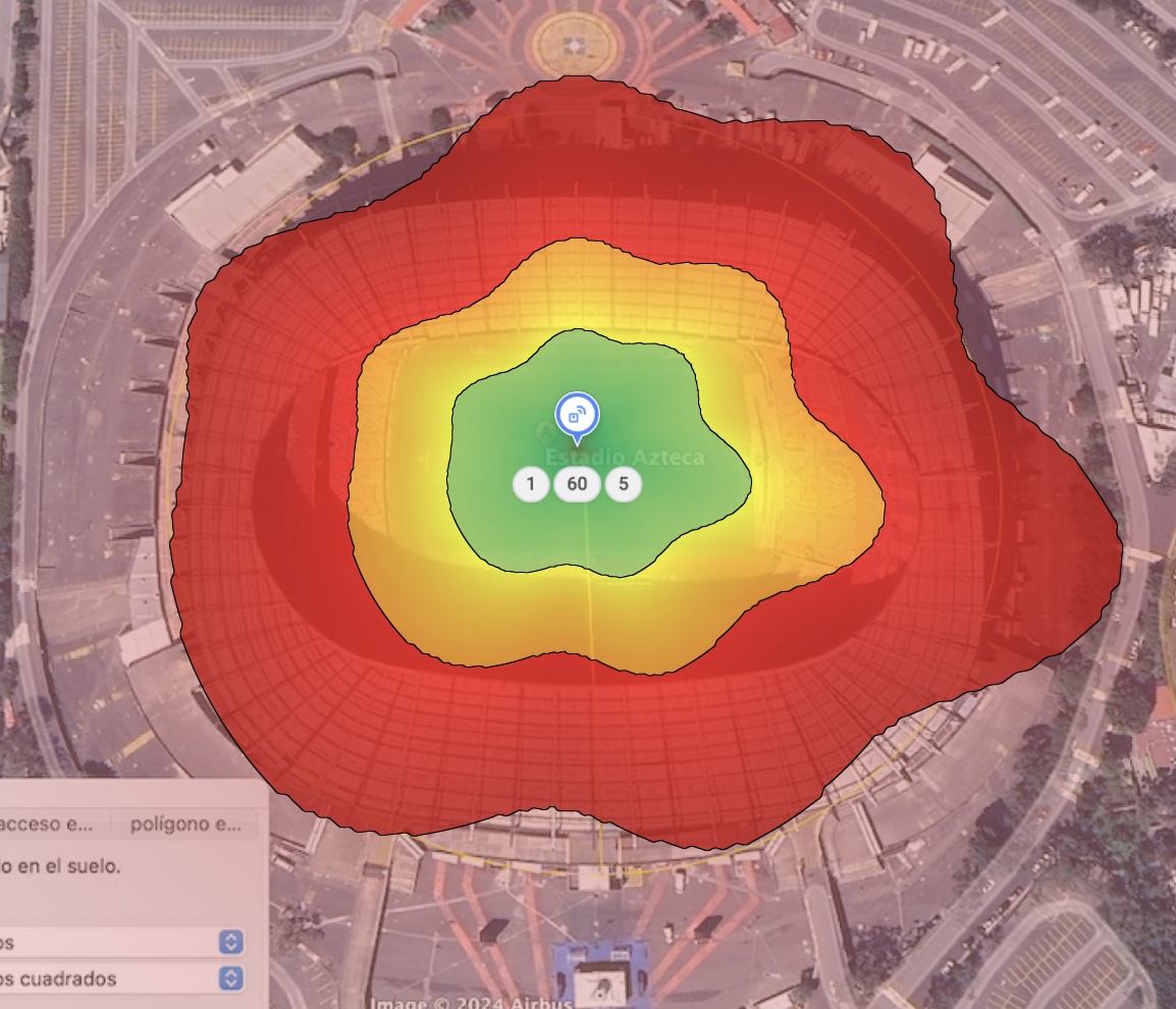unifi u7 pro radio de cobertura 2.4GHz