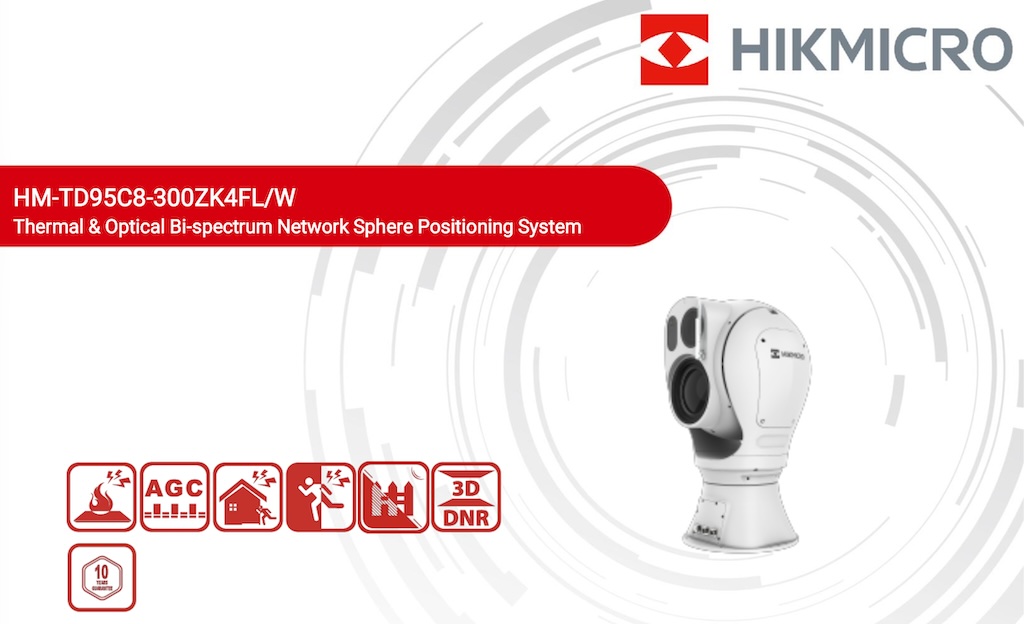HM-TD95C8-300ZK4FL/W camara termica paz largo alcance