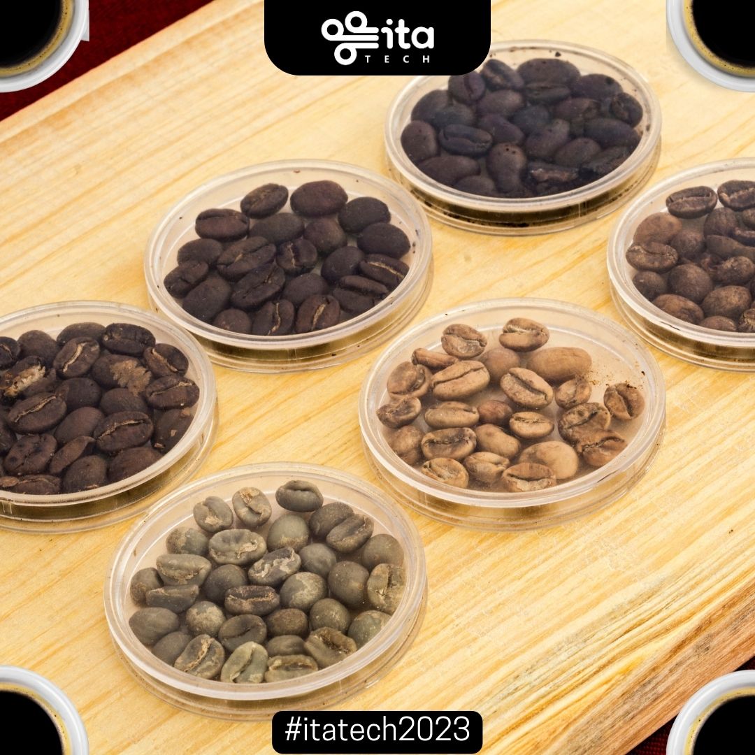 Diferentes tipos del tostado de Café