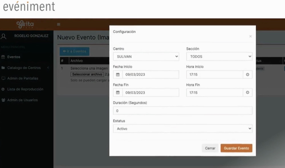 programar una imagen por tiempo en una pantalla television