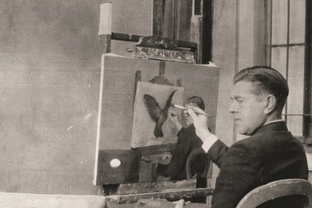 rene-magritte-pintando